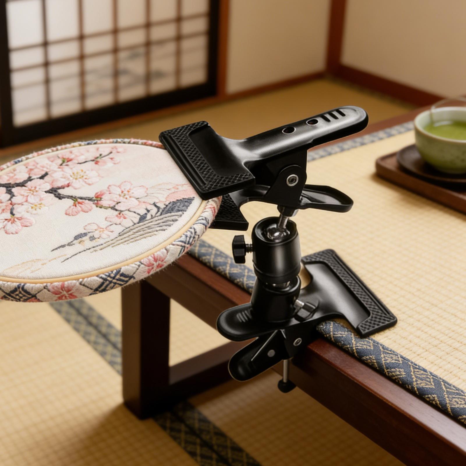 Desk Setup Desk - Embroidery Holder Heavy Duty Adjustable Portable