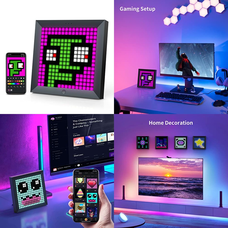 LED Light Pixel Display Panel  - Desk Room Setup ulasan dan harga