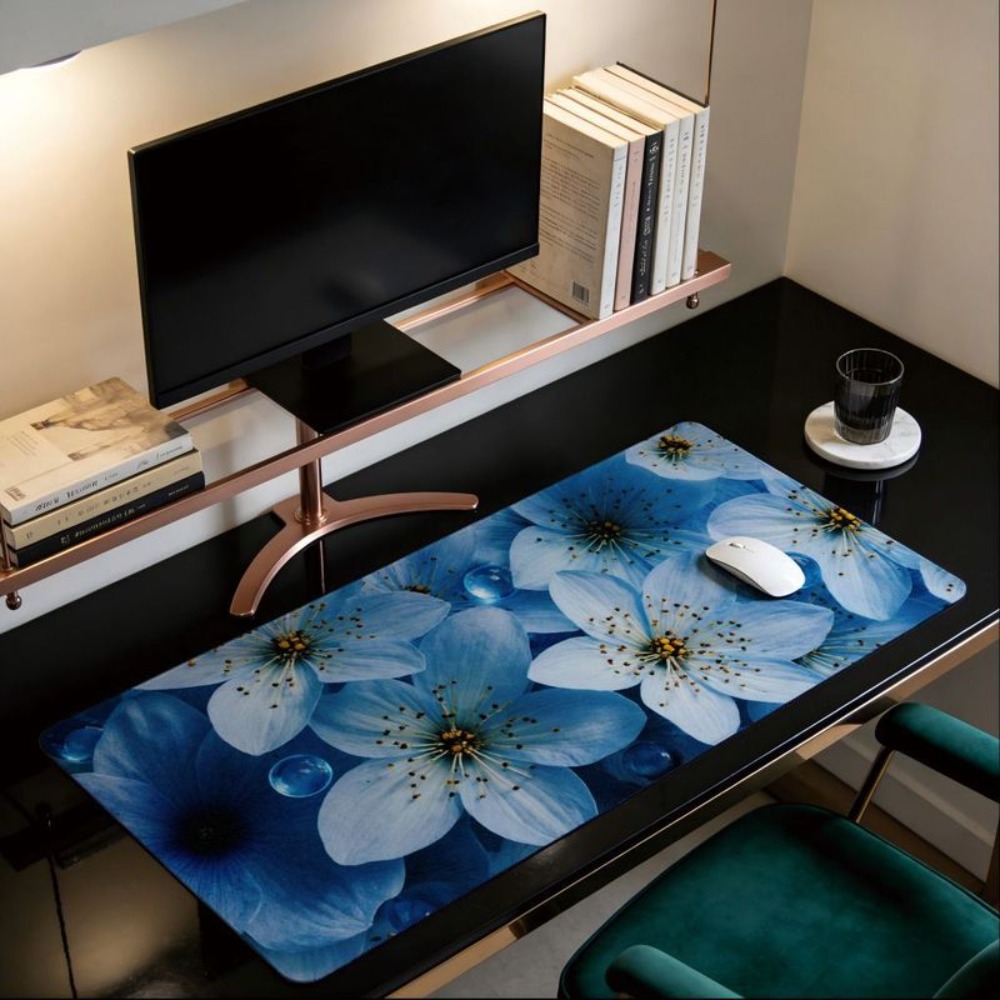 Aesthetic table mat with exqui - Desk Setup Designer ulasan dan harga