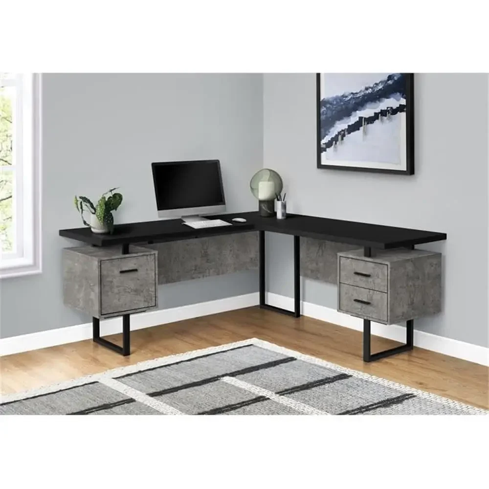 L-Shaped 70 Computer Desk with - Desk Setup In Office ulasan dan harga