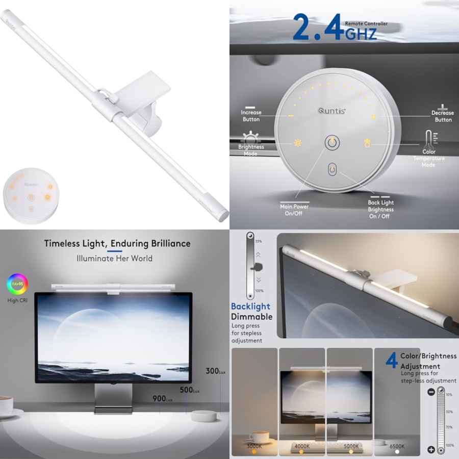 Monitor Light Bar with Remote, - Setup Desk Monitor ulasan dan harga