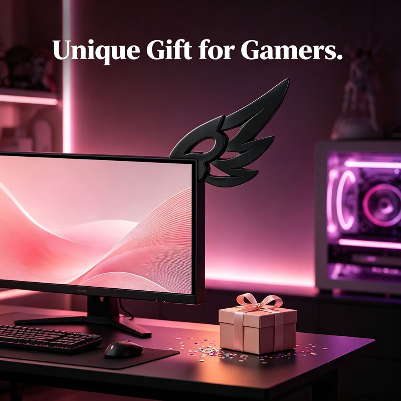 Kawaii 3D Wing Decor for Compu - Setup Desk Monitor ulasan dan harga