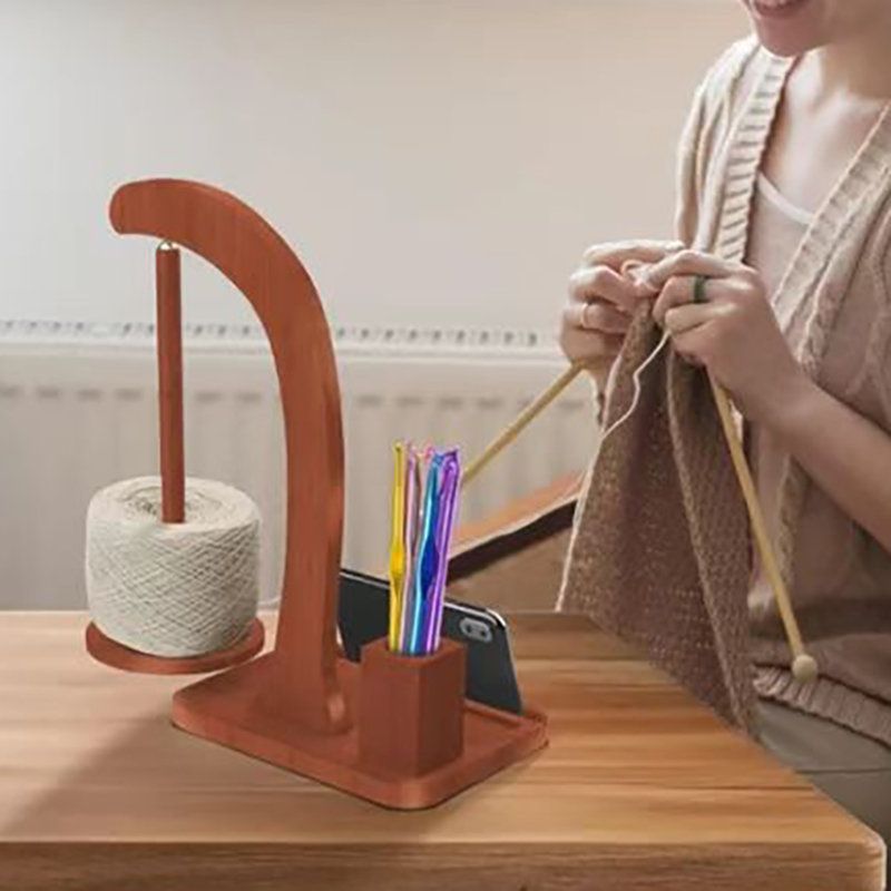 In Stock Wooden Rotating Yarn  - Desk Setup Organization ulasan dan harga
