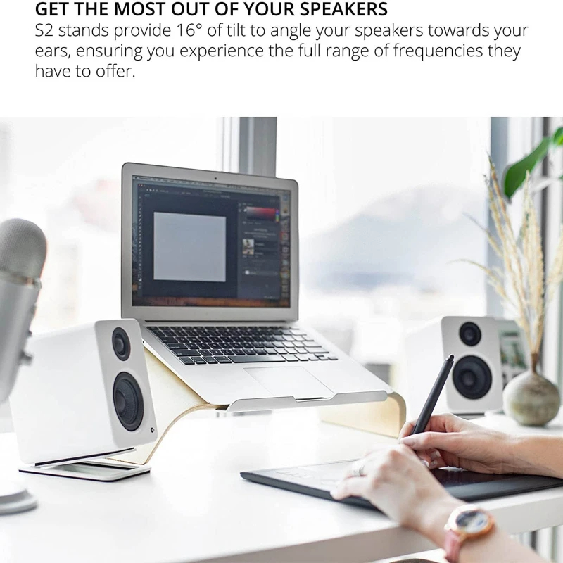 Xnyocn Desktop Speaker Stand N - Speaker Desk Setup ulasan dan harga