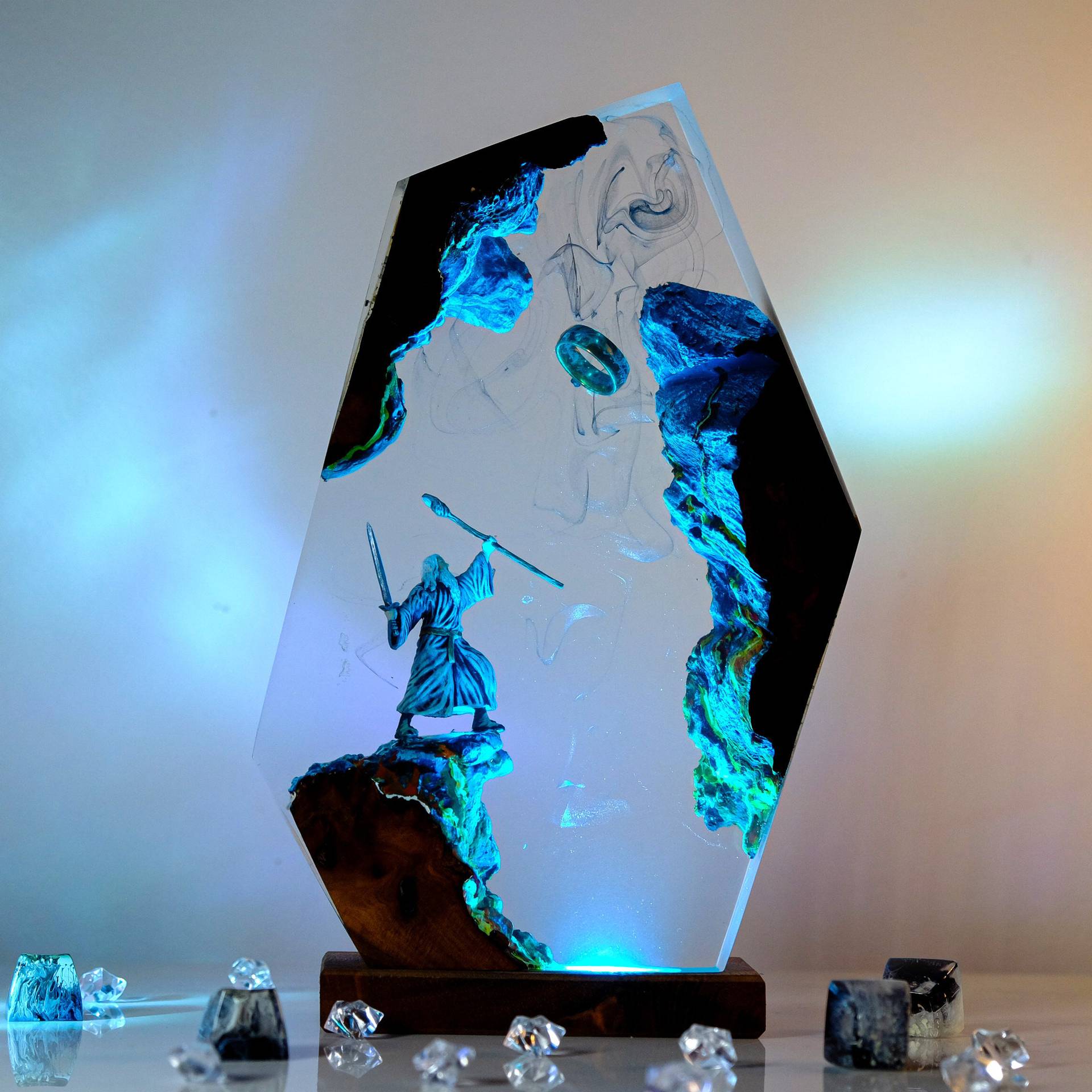 Movie Scence Figure Table Resi - Desk Setup Desk ulasan dan harga