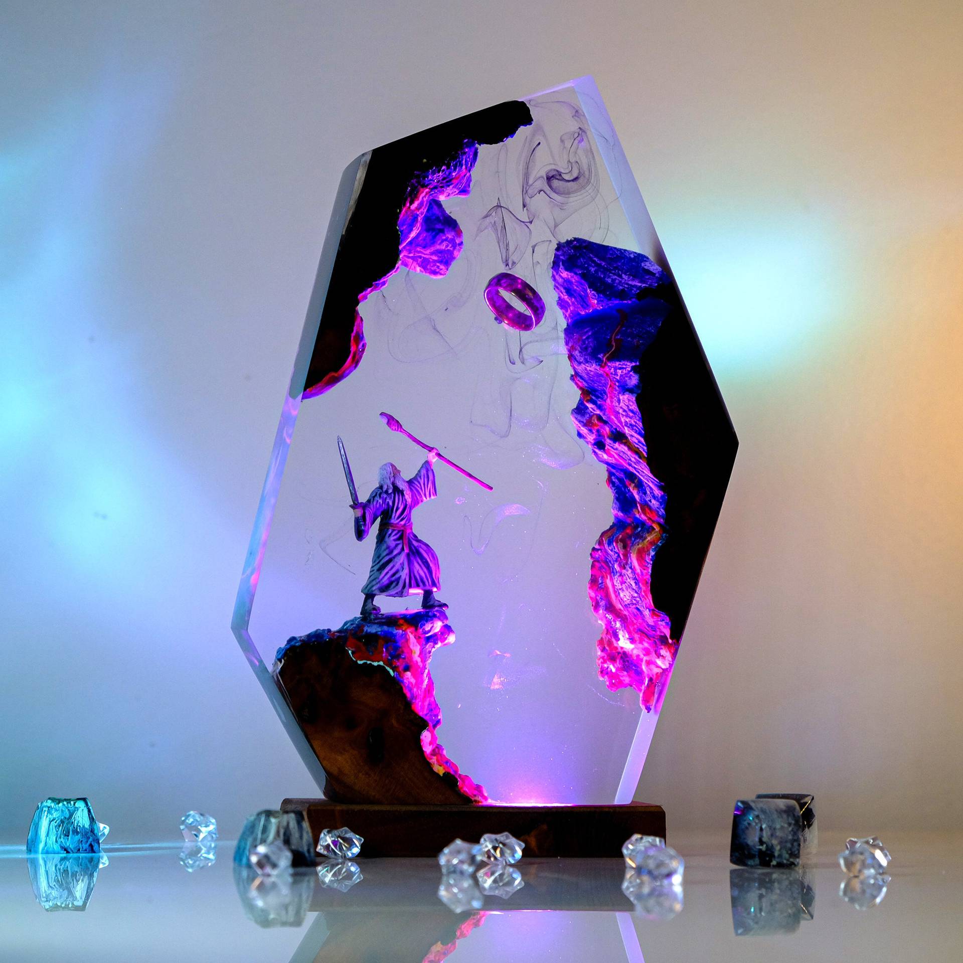 Movie Scence Figure Table Resi - Desk Setup Desk ulasan dan harga