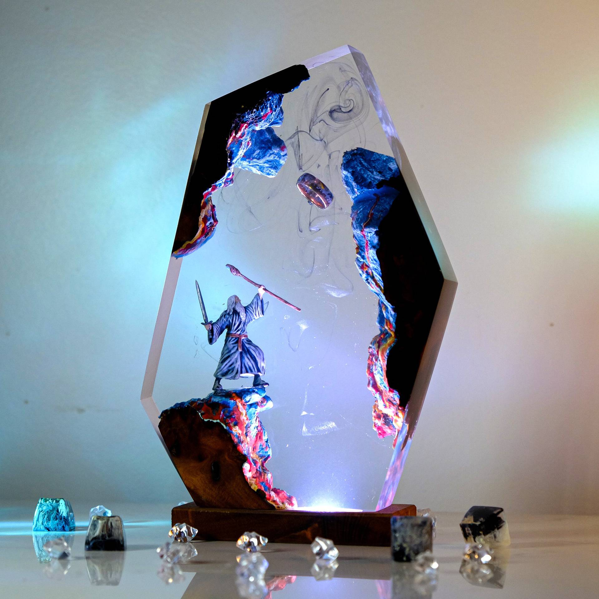 Movie Scence Figure Table Resi - Desk Setup Desk ulasan dan harga
