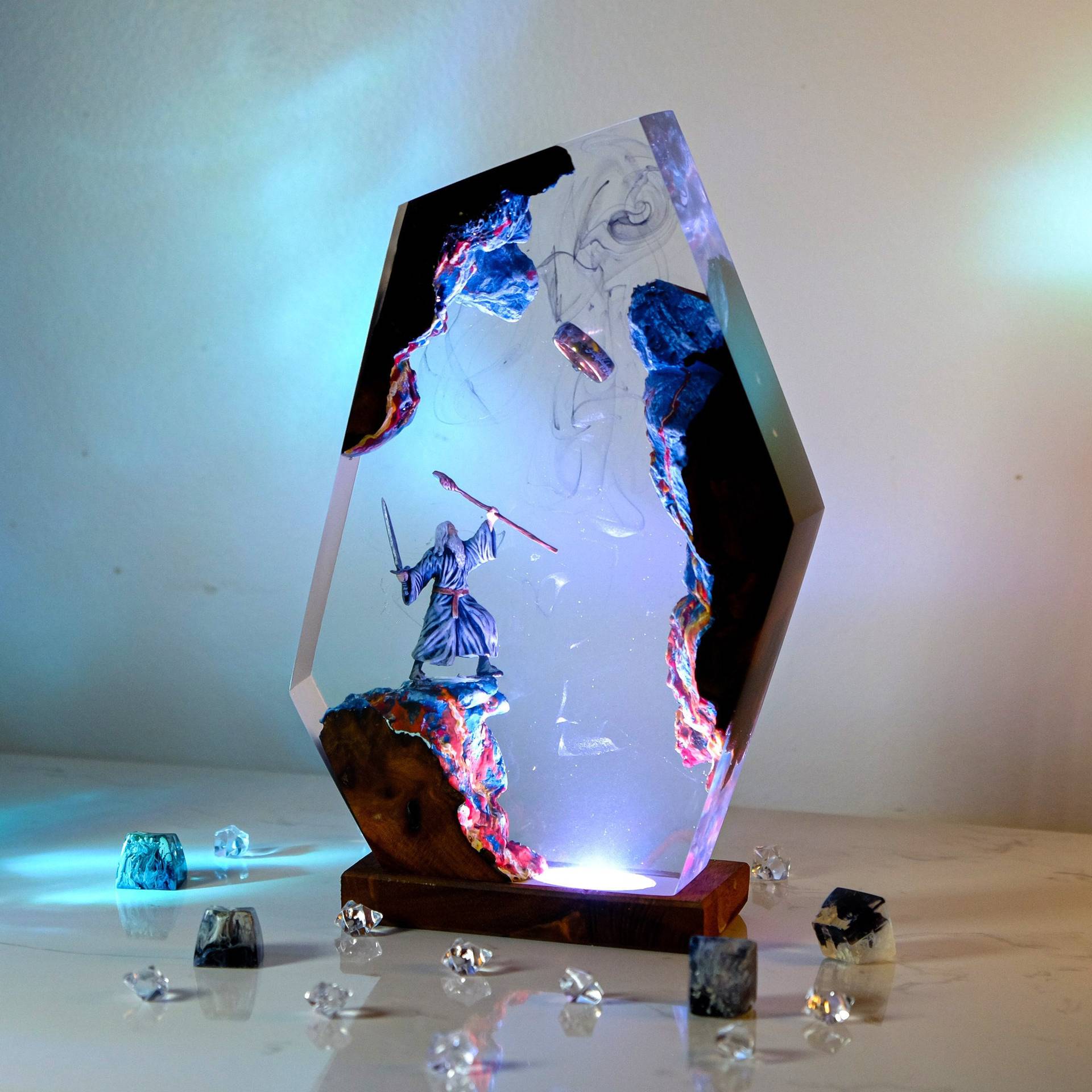 Movie Scence Figure Table Resi - Desk Setup Desk ulasan dan harga