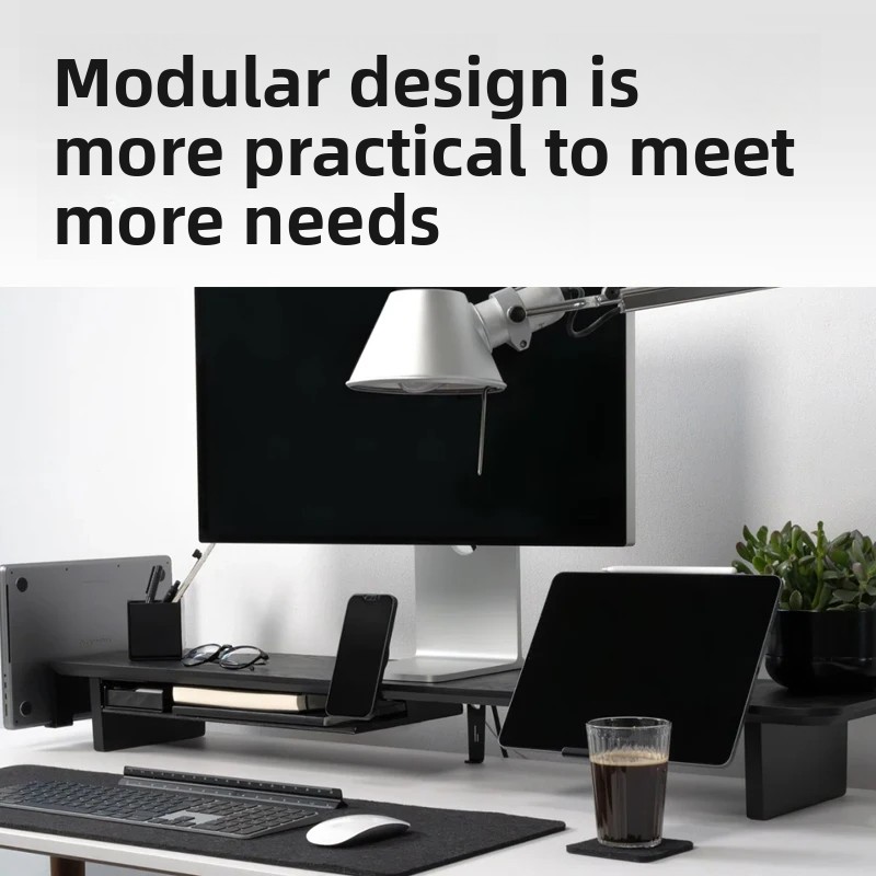 Solid Wood Monitor Riser Stand - Desk Room Setup ulasan dan harga