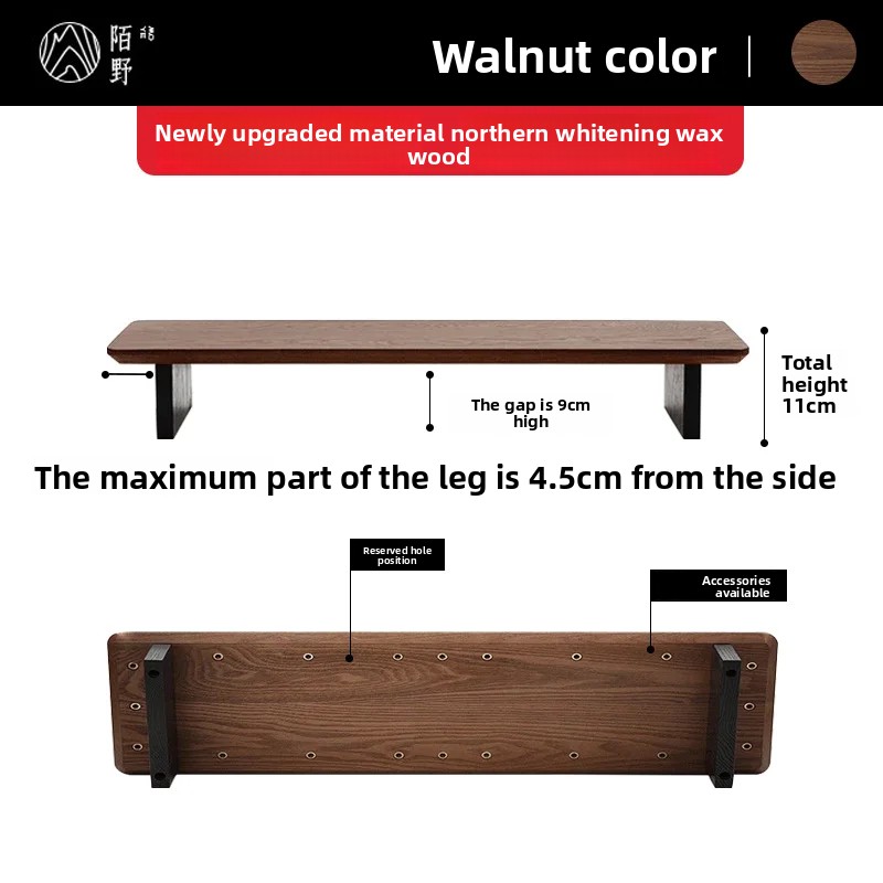 Solid Wood Monitor Riser Stand - Desk Room Setup ulasan dan harga