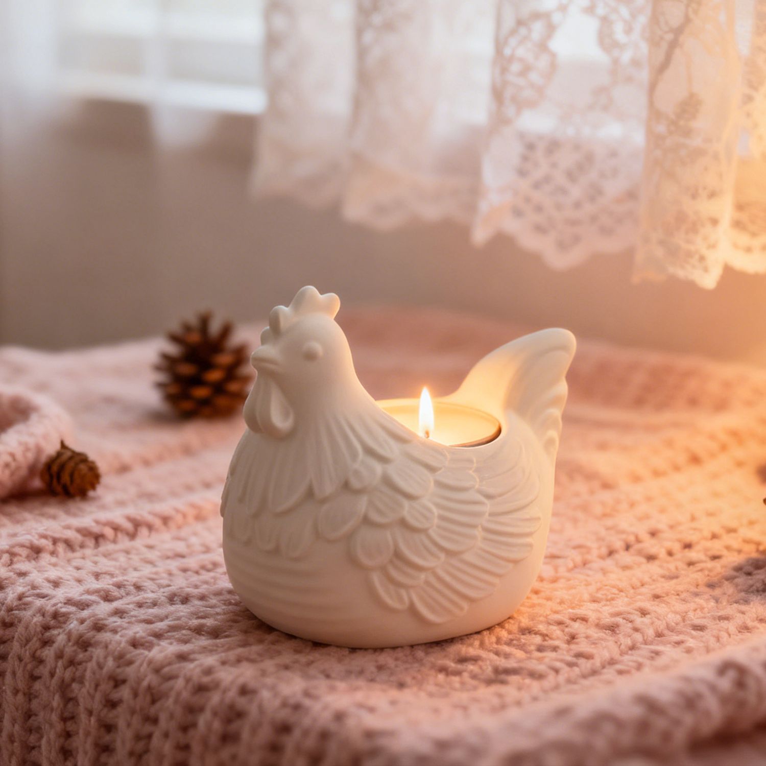 DIY 3D Little Chicken Candle H - Desk Setup Organization ulasan dan harga