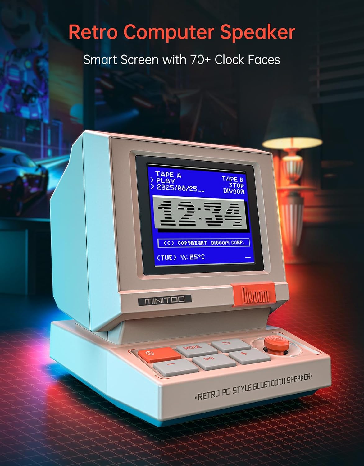 Retro PC-Style Mini Speaker wi - Speaker Desk Setup ulasan dan harga