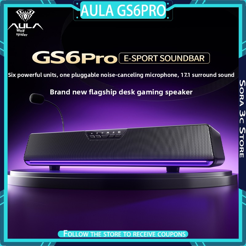 AULA GS6Pro Esports Speaker Bl - Speaker Desk Setup ulasan dan harga