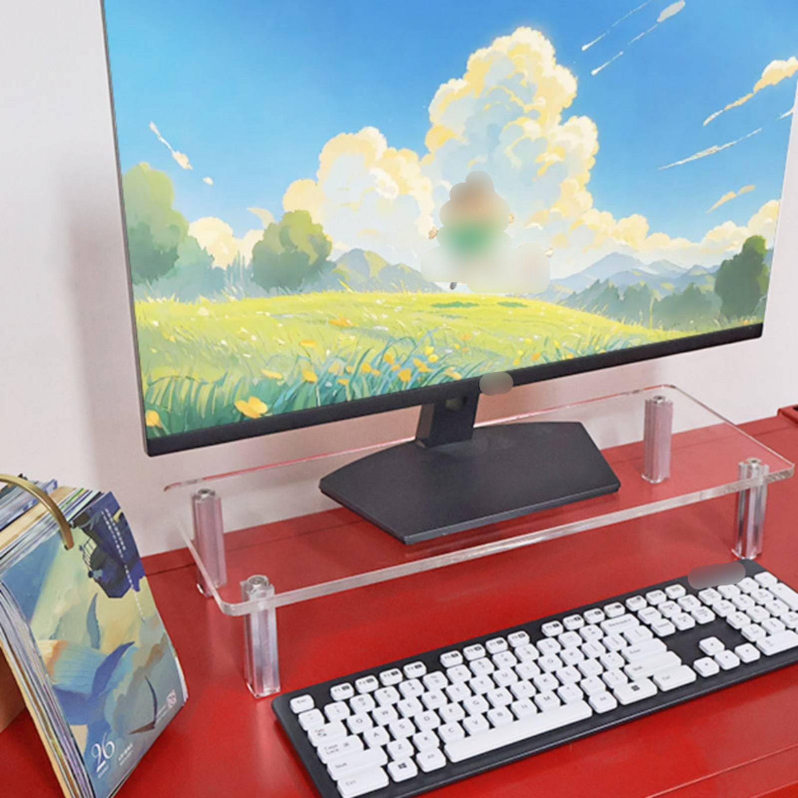 Acrylic Monitor Stand Easy to  - Setup Desk Monitor ulasan dan harga
