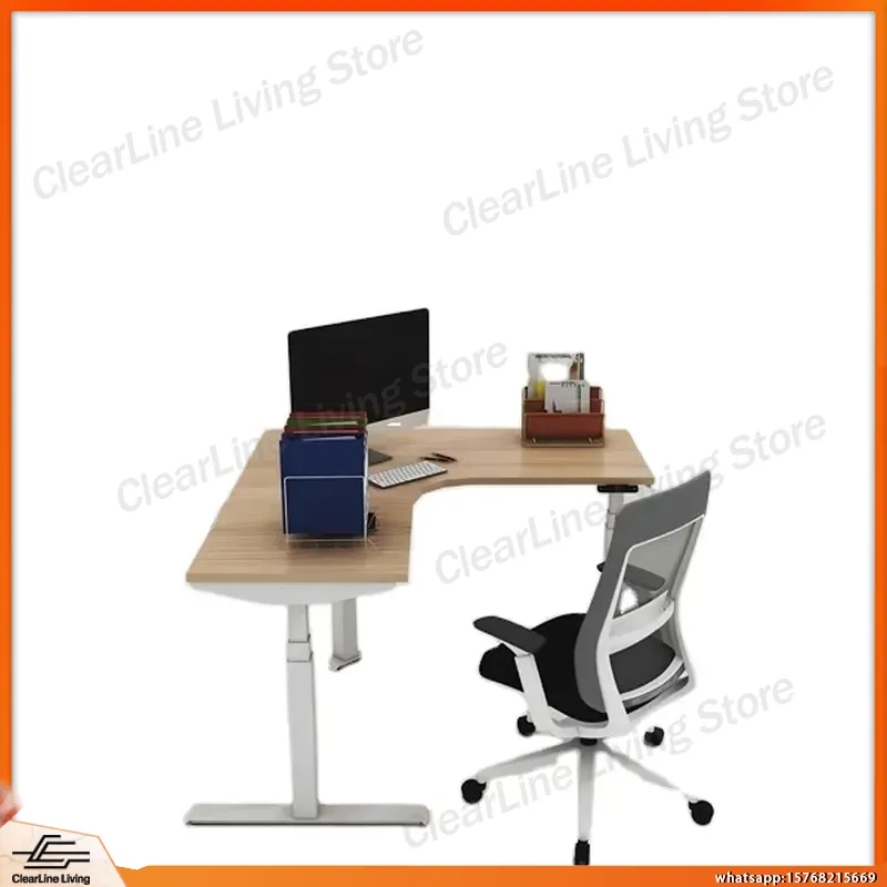 L Shaped Electric Height Adjus - Desk Setup Designer ulasan dan harga