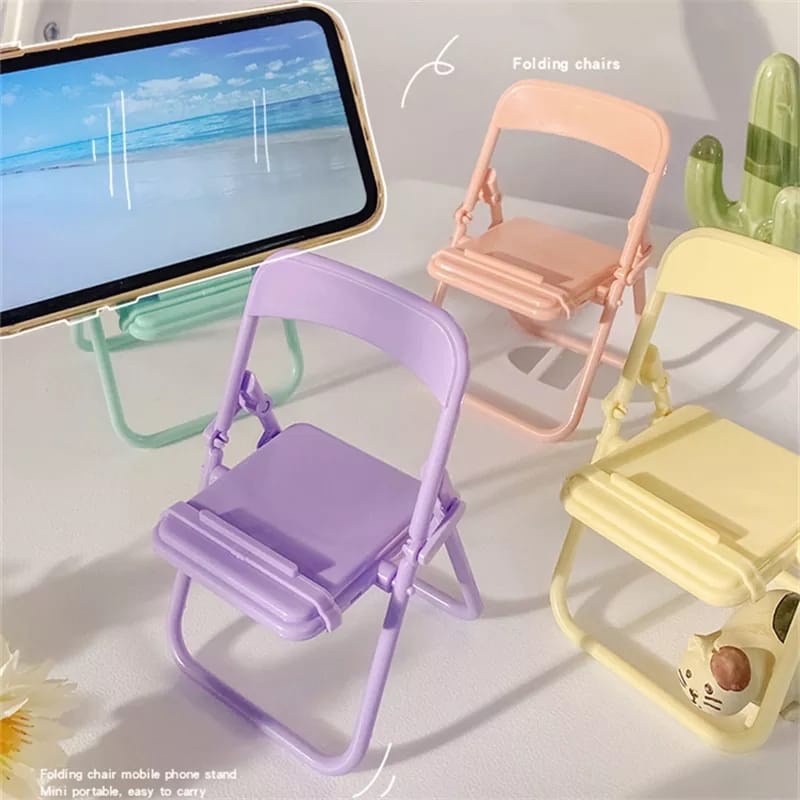 Cute Chair Phone Holder Stand  - Desk Setup Organization ulasan dan harga