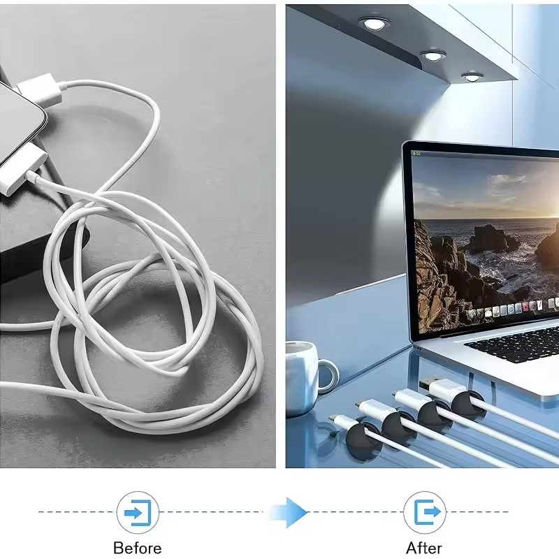 5/50Pcs Desktop Wall Cable Cli - Desk Setup Organization ulasan dan harga
