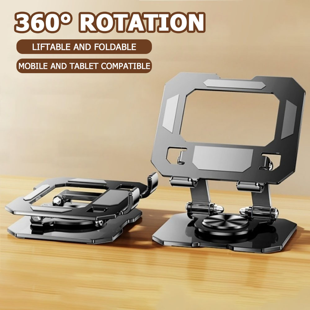 360 Rotating Tablet Phone Stan - Desk Setup Ipad ulasan dan harga