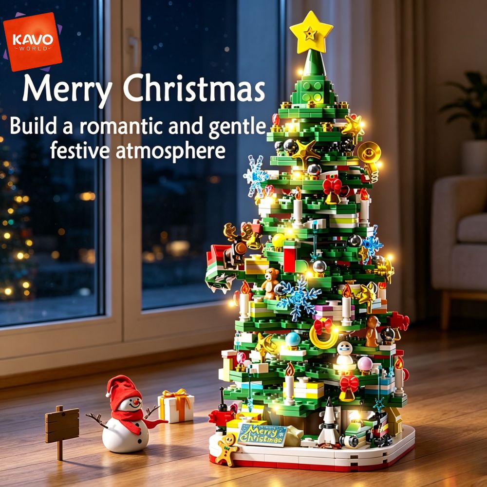KAVOWORLD 1024pcs Christmas Tr - Desk Setup Lighting Ideas ulasan dan harga