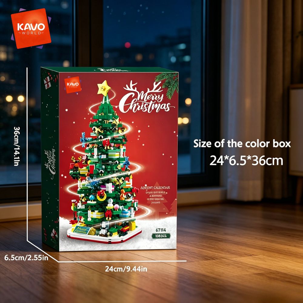 KAVOWORLD 1024pcs Christmas Tr - Desk Setup Lighting Ideas ulasan dan harga