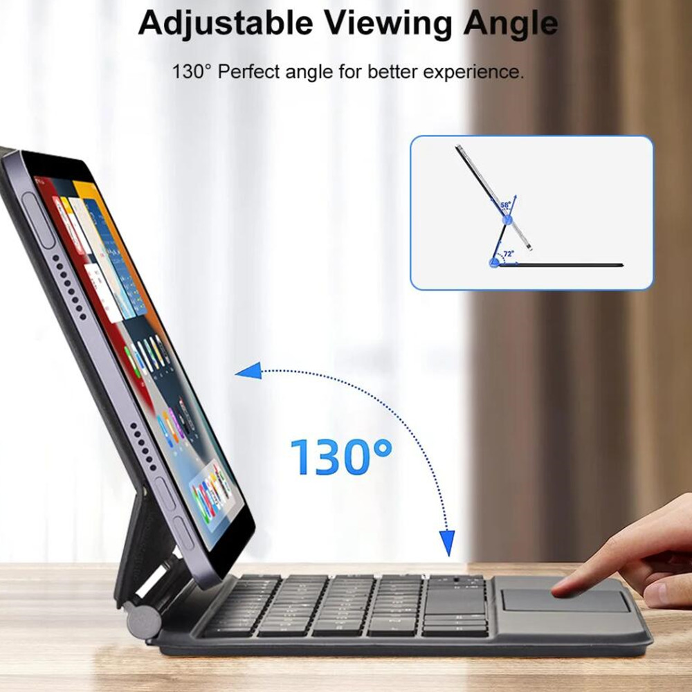 Magic Keyboard Touch Case for  - Desk Setup Ipad ulasan dan harga